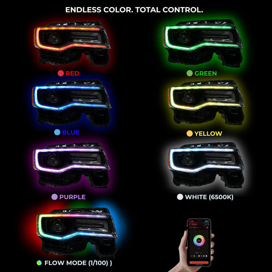 Jeep Grand Cherokee Multicolor DRL Boards (2014-2021) - F23 | A20 | P2   - BX1-  DRIVEN - 2