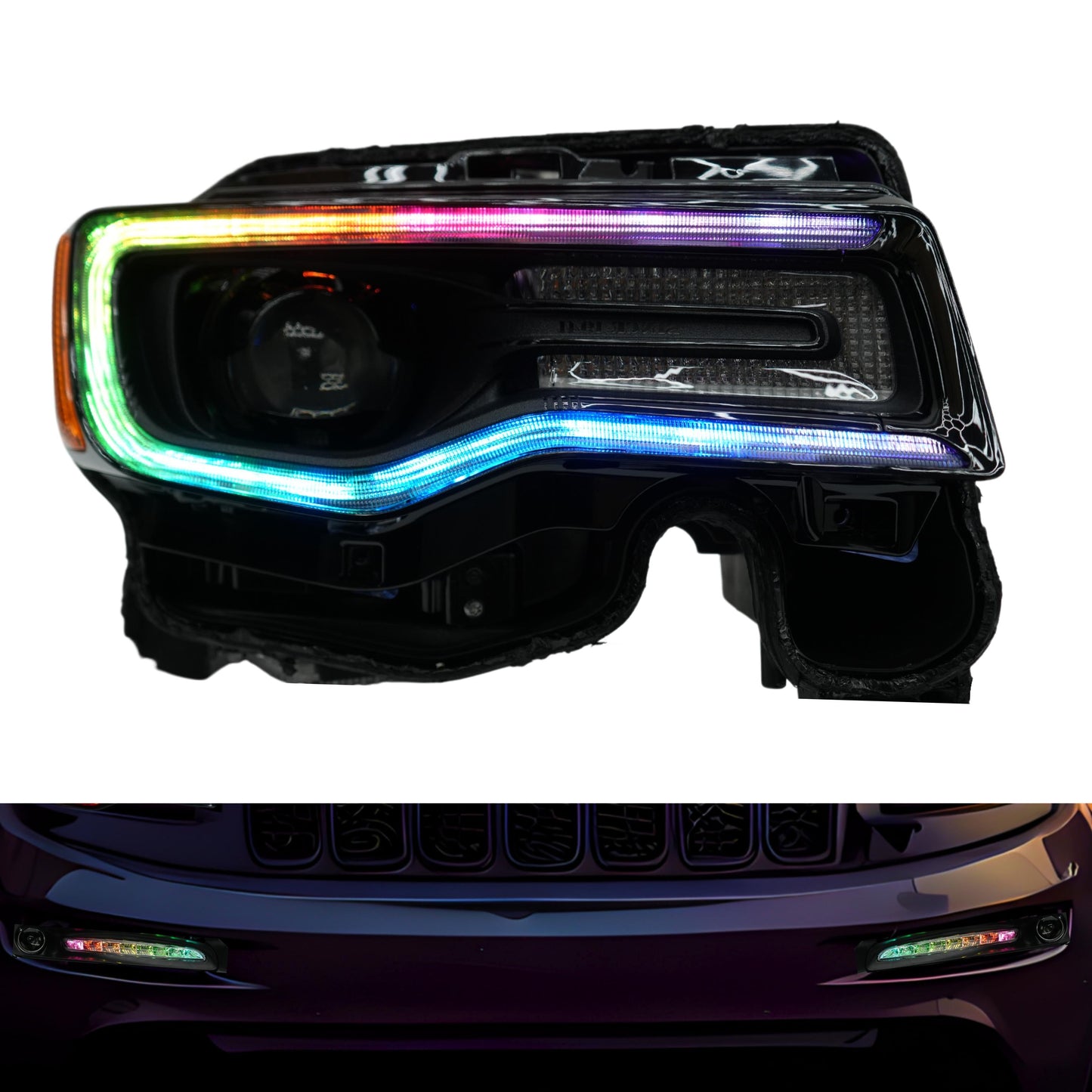 Jeep Grand Cherokee Multicolor DRL Boards (2014-2021) - F23 | A20 | P2   - BX1-F23 | F22 | A20 | P2   - BX4-F23 | E1 | A20 | A11 | P2   - BX4-F20 | E1 | A12 | P2   - BX4-F20 | A12 | P2   - BX1-  DRIVEN - 18