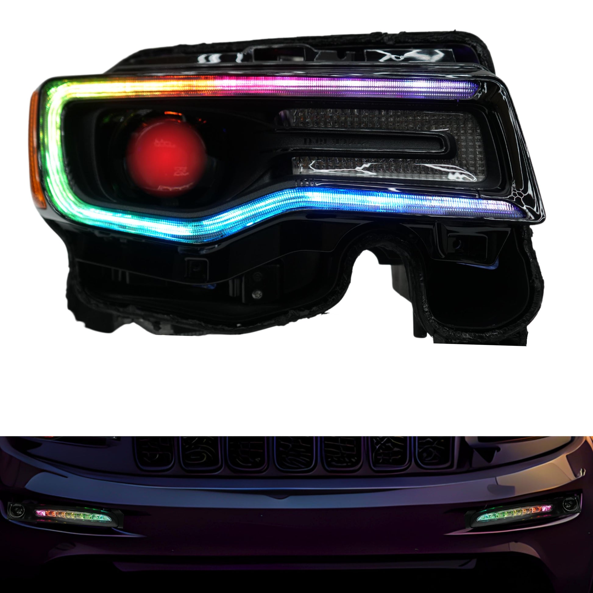 Jeep Grand Cherokee Multicolor DRL Boards (2014-2021) - F23 | A20 | P2   - BX1-F23 | F22 | A20 | P2   - BX4-F23 | E1 | A20 | A11 | P2   - BX4-F20 | E1 | A12 | P2   - BX4-F20 | A12 | P2   - BX1-  DRIVEN - 20
