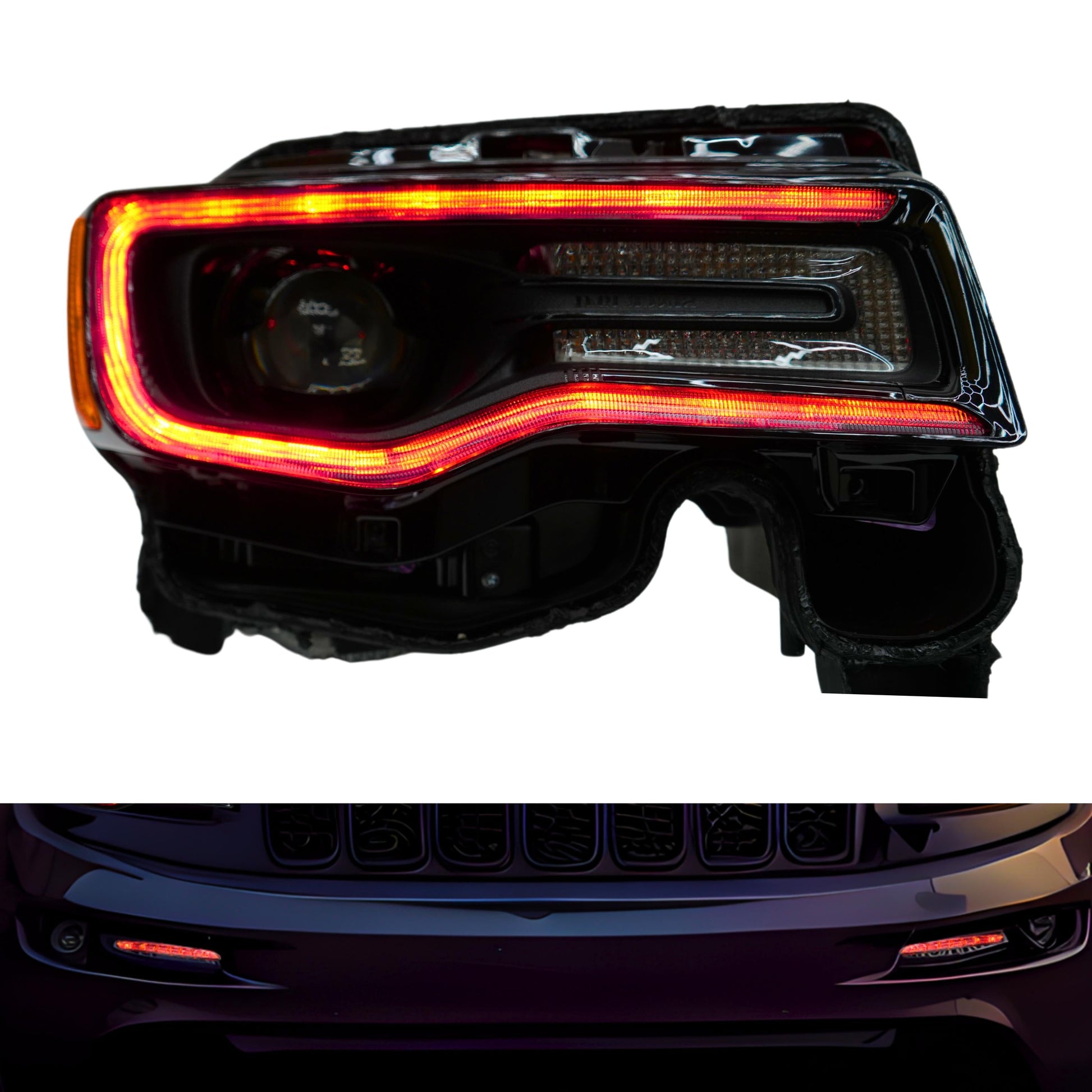 Jeep Grand Cherokee Multicolor DRL Boards (2014-2021) - F23 | A20 | P2   - BX1-F23 | F22 | A20 | P2   - BX4-F23 | E1 | A20 | A11 | P2   - BX4-F20 | E1 | A12 | P2   - BX4-F20 | A12 | P2   - BX1-  DRIVEN - 22