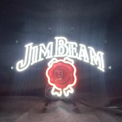 Jim Beam Whiskey Neon Light Sign - ME672-  DRIVEN - 1