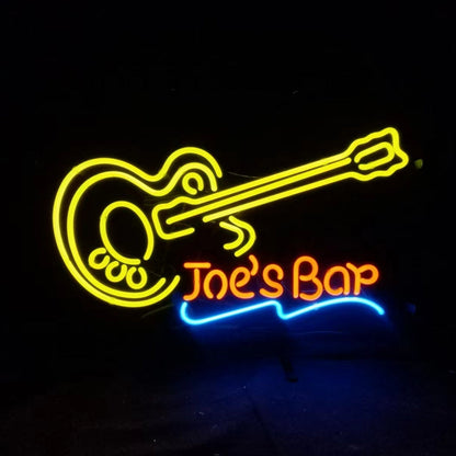 Joe's Bar Guitar Neon Signs Light - MEX193-  DRIVEN - 2