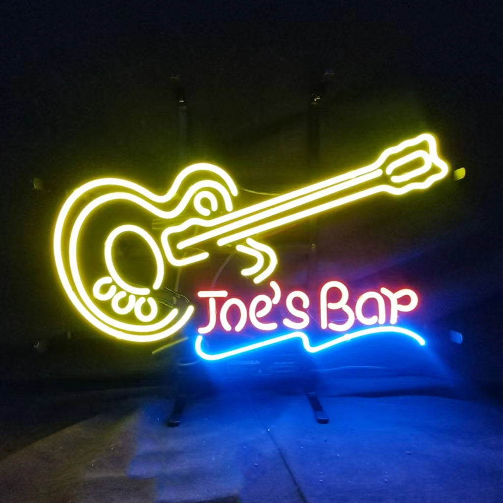 Joe's Bar Guitar Neon Signs Light - MEX193-  DRIVEN - 1