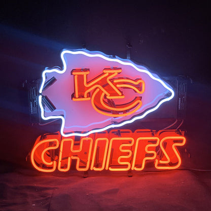 KC Chiefs Sport Logo Neon Signs with Acrylic Logo - CN041-  DRIVEN - 1