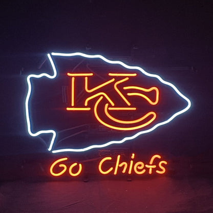 KC Kansas City Go Chiefs Sport Logo Neon Signs Light - ME743-  DRIVEN - 3