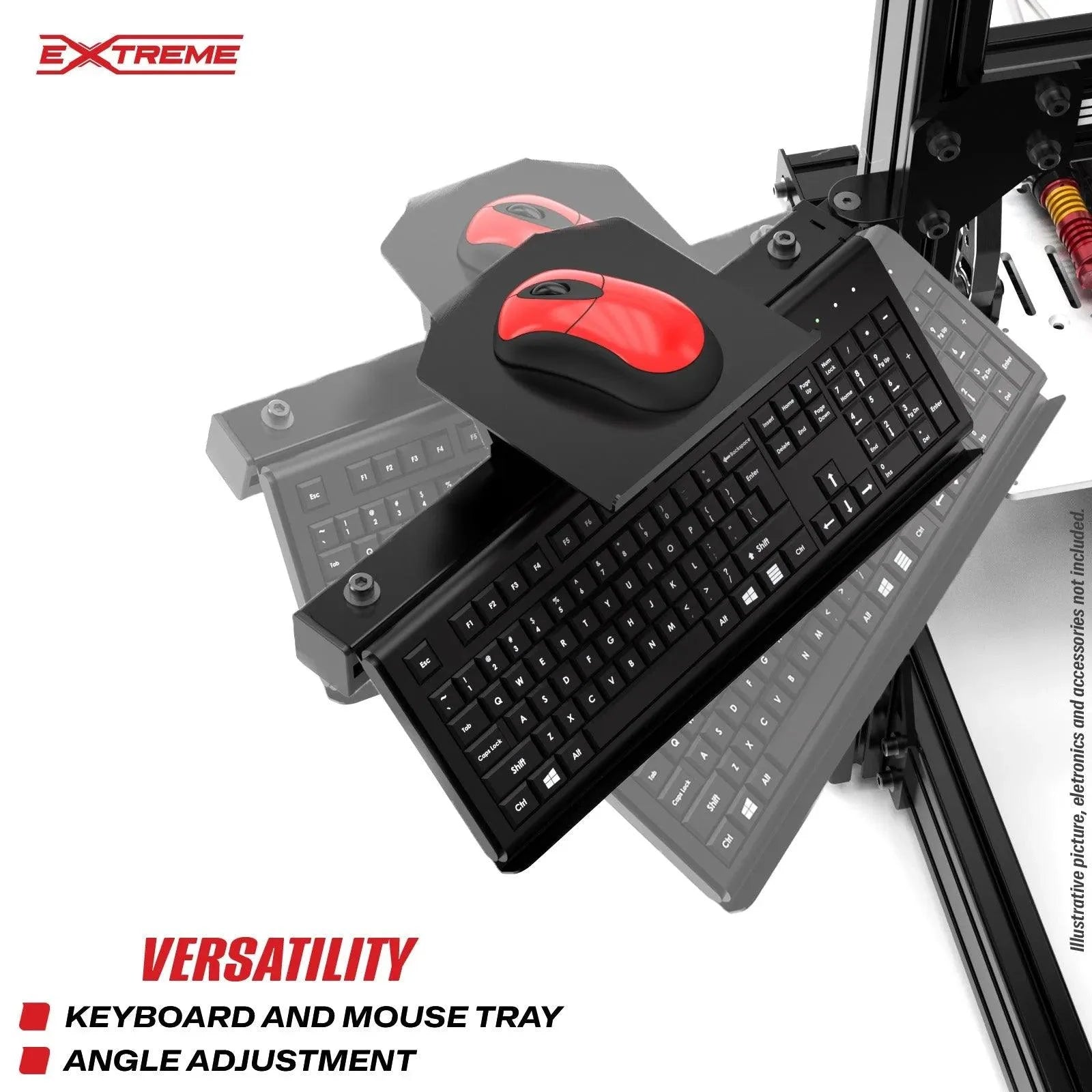 KEYBOARD AND MOUSE MOUNT FOR AX80 OR ANY ALUMINUM CHASSIS 80X40 - 4004-  DRIVEN - 2