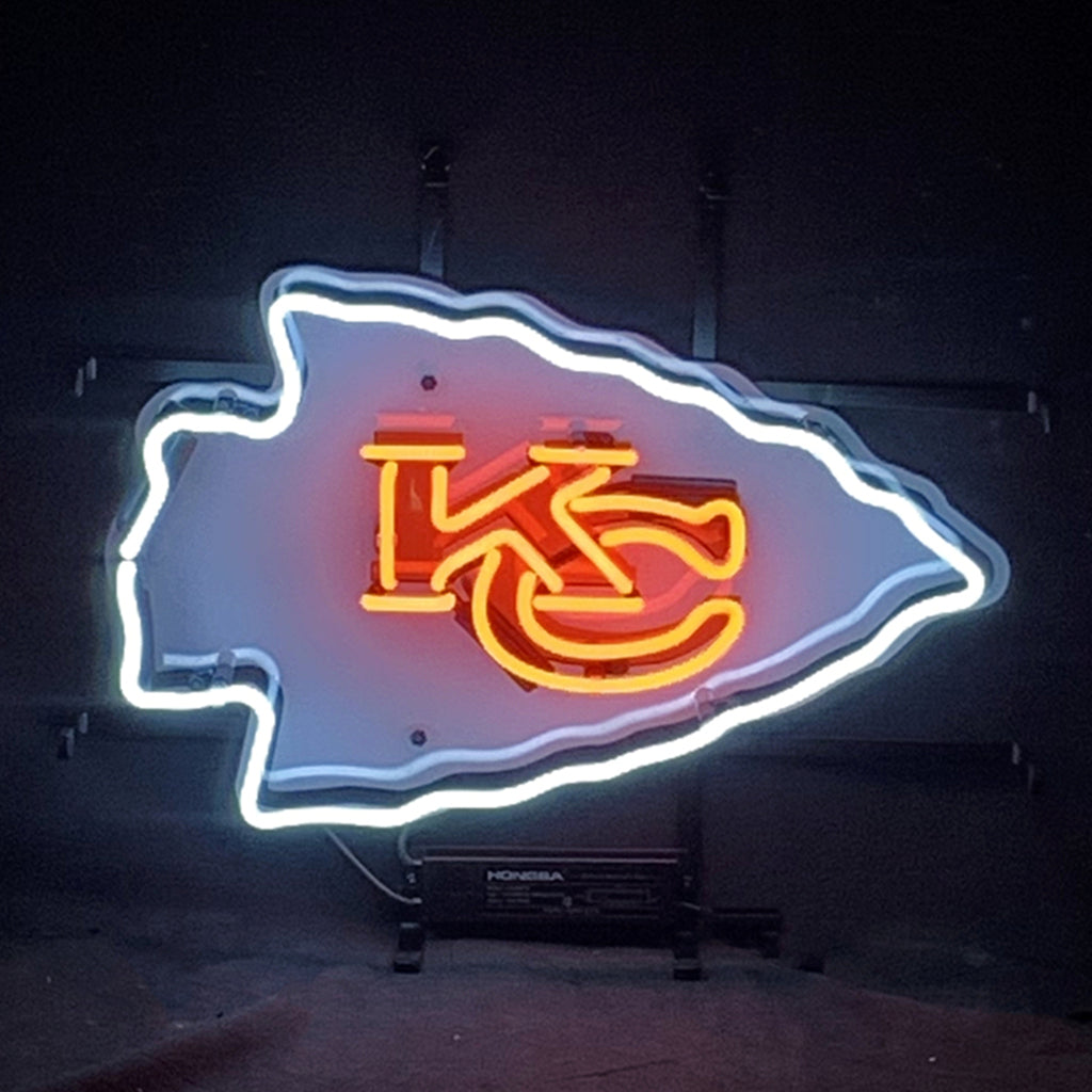 Kansas City Chiefs KC Football Logo Neon Signs - ME954-  DRIVEN - 2