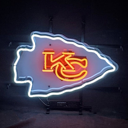 Kansas City Chiefs KC Football Logo Neon Signs - ME954-  DRIVEN - 2
