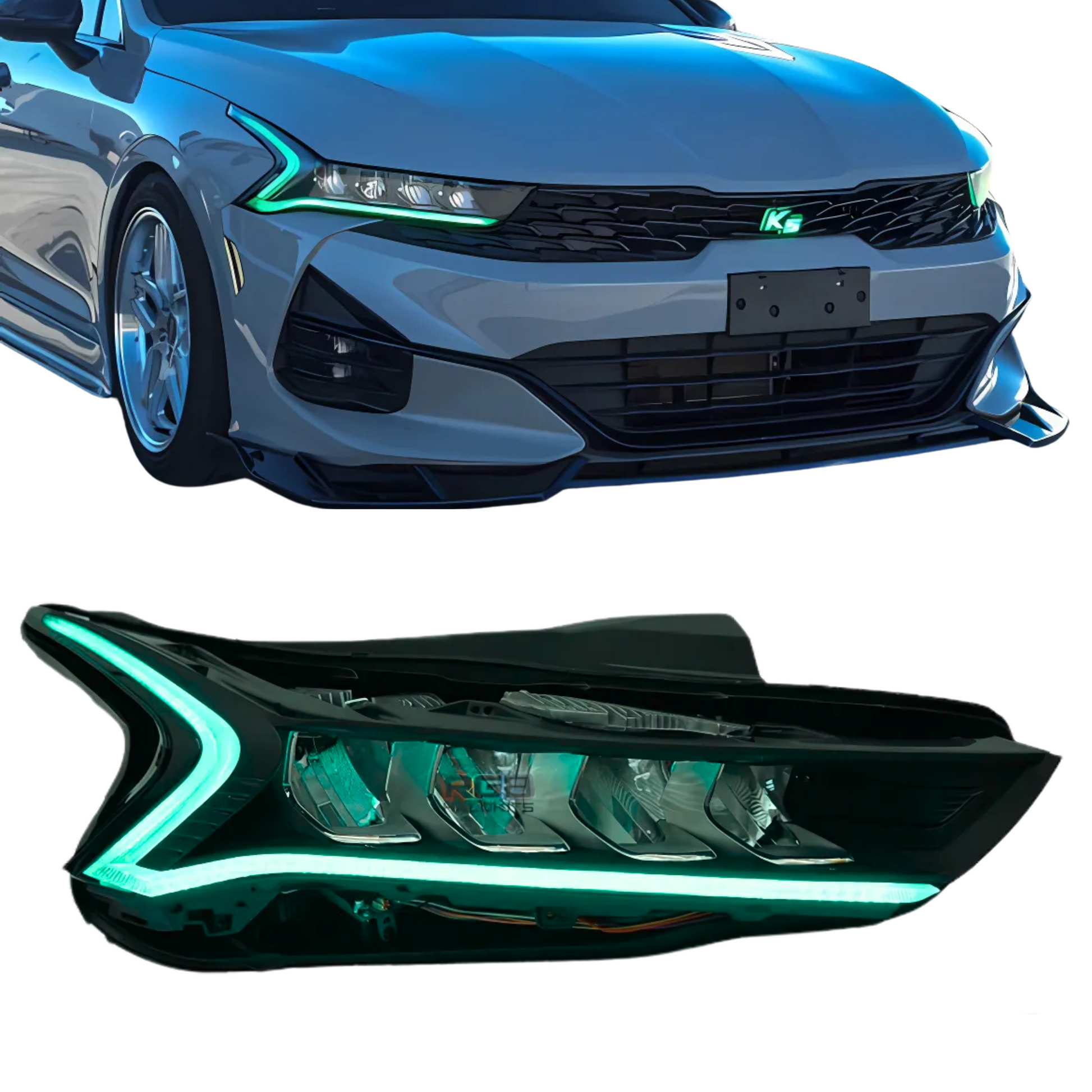 Kia K5 Multicolor Flow DRL Boards (2021-2024) - E16 | A21 | P2   - BX12-  DRIVEN - 7