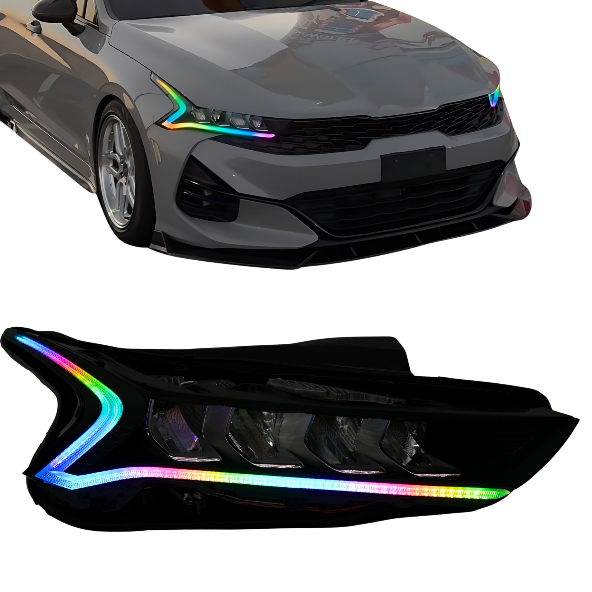 Kia K5 Multicolor Flow DRL Boards (2021-2024) - E16 | A21 | P2   - BX12-  DRIVEN - 1