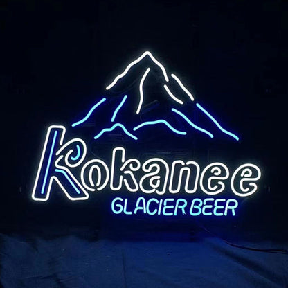 Kokanee Glacier Beer Snow Mountain Neon Light Sign - ME289-  DRIVEN - 2