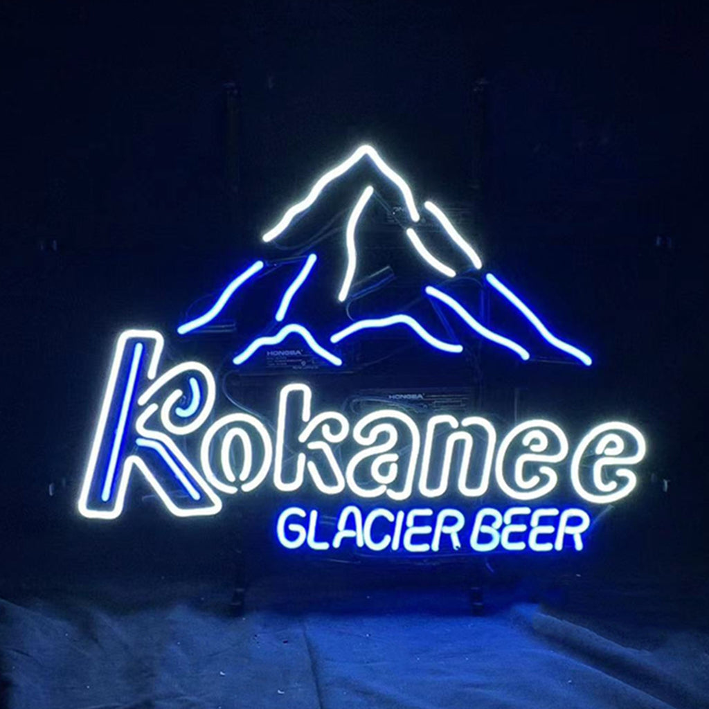 Kokanee Glacier Beer Snow Mountain Neon Light Sign - ME289-  DRIVEN - 1
