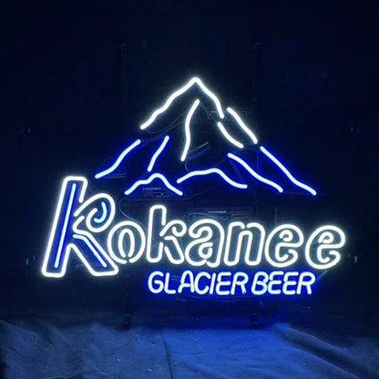 Kokanee Glacier Beer Snow Mountain Neon Light Sign - ME289-  DRIVEN - 1