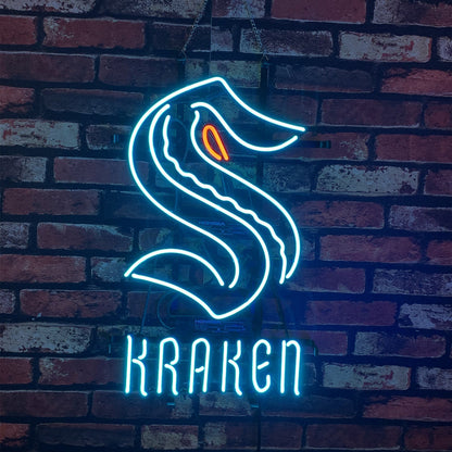 Seattle Kraken Neon Light Sign - CN038-  DRIVEN - 1