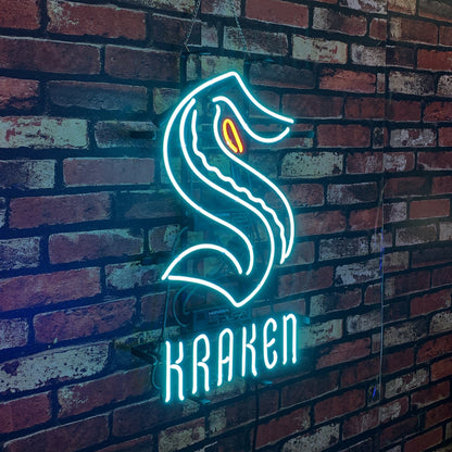 Seattle Kraken Neon Light Sign - CN038-  DRIVEN - 2