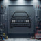 Delta Futurista Front View Metal Neon Car Wall Art - MTN0228