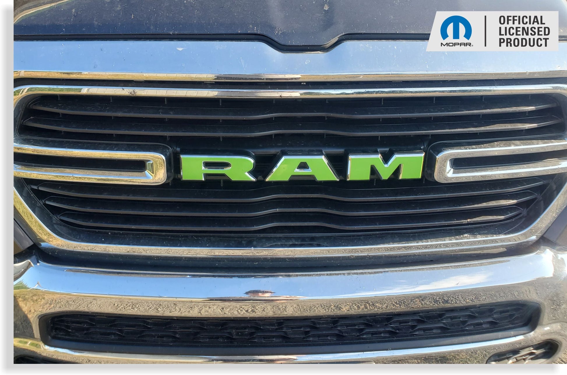 RAM Grille Emblem Overlay Decal   - 2019-2024 Ram 1500 - sku-43596718014651-sku-43596718047419-sku-43596718080187-sku-43596718112955-sku-43596718145723-  DRIVEN - 20