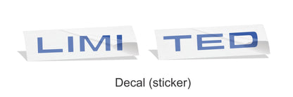 LIMITED Tailgate Emblem Overlay Decal   - 2014-2015 Ram Laramie Limited - sku-42840633311419-sku-42840633376955-sku-42840633344187-sku-42840633409723-sku-42840633442491-  DRIVEN - 3
