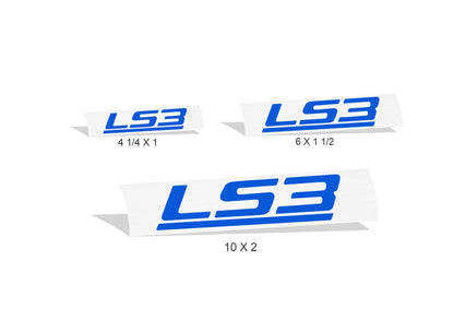 LS3 Decals (pair) 2009 Pontiac G8 GXP - G8:LS3-D-01-G8:LS3-D-02-G8:LS3-D-03-G8:LS3-D-04-G8:LS3-D-05-  DRIVEN - 2