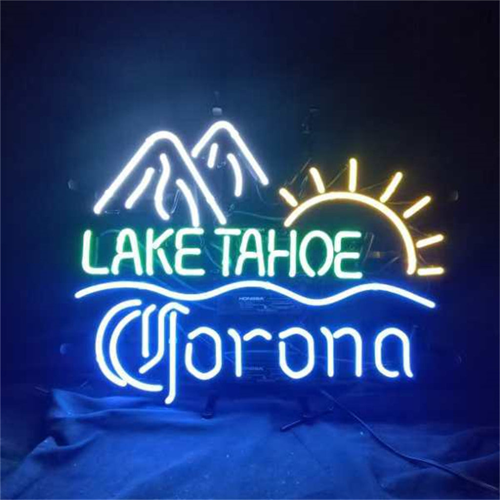Lake Tahoe Corona Extra Sunrise Mountain Neon Signs Light - ME826-19寸-  DRIVEN - 1