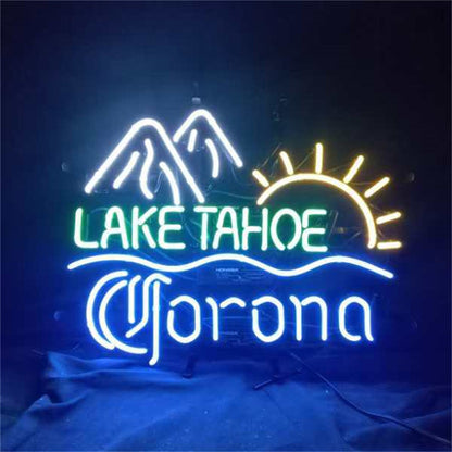 Lake Tahoe Corona Extra Sunrise Mountain Neon Signs Light - ME826-19寸-  DRIVEN - 1