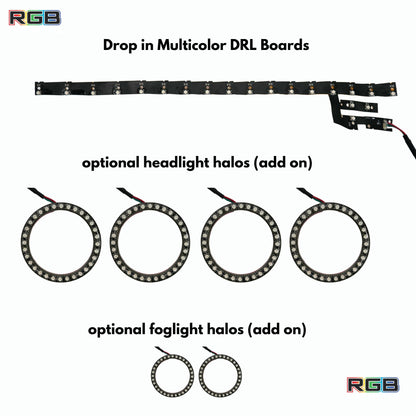 Lexus IS Multicolor Flow Series DRL Boards (2014-2020) - S4 | A20 | P2   - BX12-S4 | B10 | A20 | P2   - BX12-S4 | B12x2 | A20 | P2   - BX12-S4 | B10 | B12x2| A20 | P2   - BX12-  DRIVEN - 2