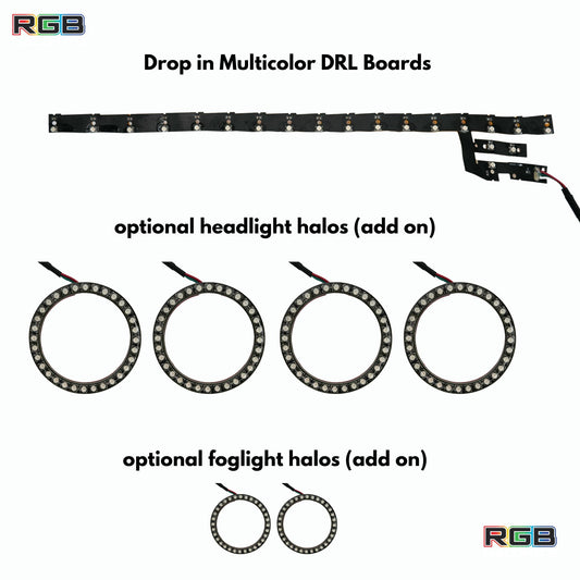 Lexus IS Multicolor Flow Series DRL Boards (2014-2020) - S4 | A20 | P2   - BX12-S4 | B10 | A20 | P2   - BX12-S4 | B12x2 | A20 | P2   - BX12-S4 | B10 | B12x2| A20 | P2   - BX12-  DRIVEN - 2