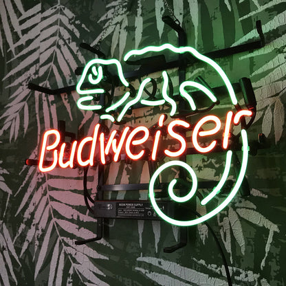Lizard Budweiser Neon Light Sign - ME153-  DRIVEN - 3