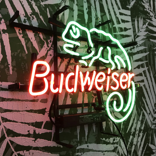 Lizard Budweiser Neon Light Sign - ME153-  DRIVEN - 2