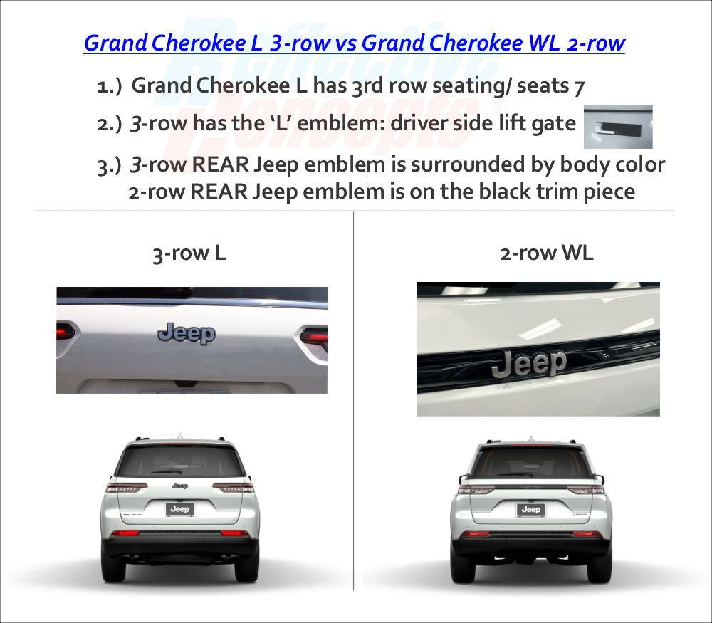 Jeep Emblem Overlay Decals   - 2021-2025 Grand Cherokee L - sku-42874255868091-sku-42874255900859-sku-42874255933627-sku-42874255966395-sku-42874256031931-  DRIVEN - 7