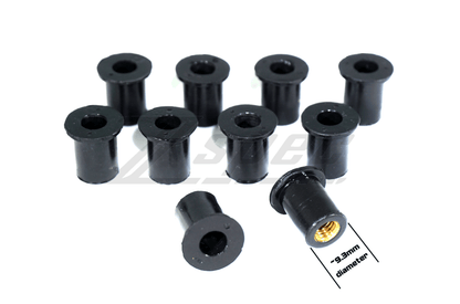 ZSPEC M5 Silicone-Rubber Well Nuts for Body Kits and Flares using M5-0.8, 10-Pack - ZSD-189647-  DRIVEN - 2