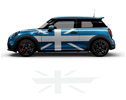 Mini Cooper Flag Side Graphics - sku-50951645692036-sku-50951645724804-sku-50951645757572-sku-50951645790340-sku-50951645823108-  DRIVEN - 4