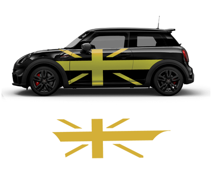 Mini Cooper Flag Side Graphics - sku-50951645692036-sku-50951645724804-sku-50951645757572-sku-50951645790340-sku-50951645823108-  DRIVEN - 5