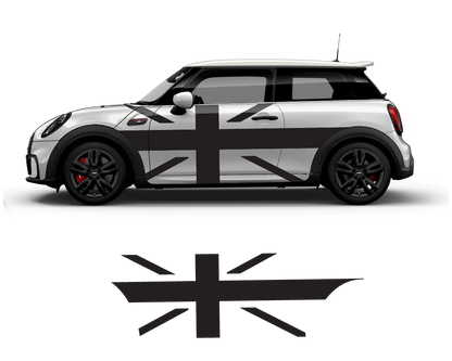 Mini Cooper Flag Side Graphics - sku-50951645692036-sku-50951645724804-sku-50951645757572-sku-50951645790340-sku-50951645823108-  DRIVEN - 6