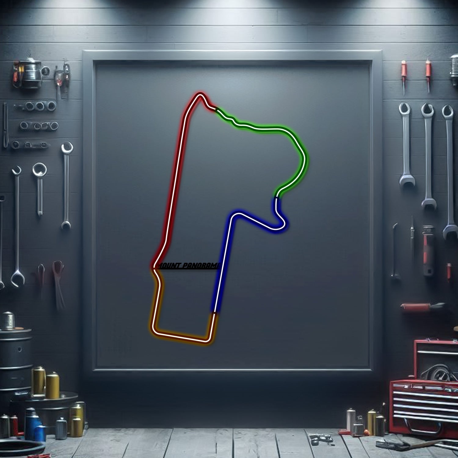 Mount Panorama Metal Neon Race Track - MTN0145 - MTN0145CC99-MTN0145W99-MTN0145R99-MTN0145Y99-MTN0145G99-  DRIVEN - 1