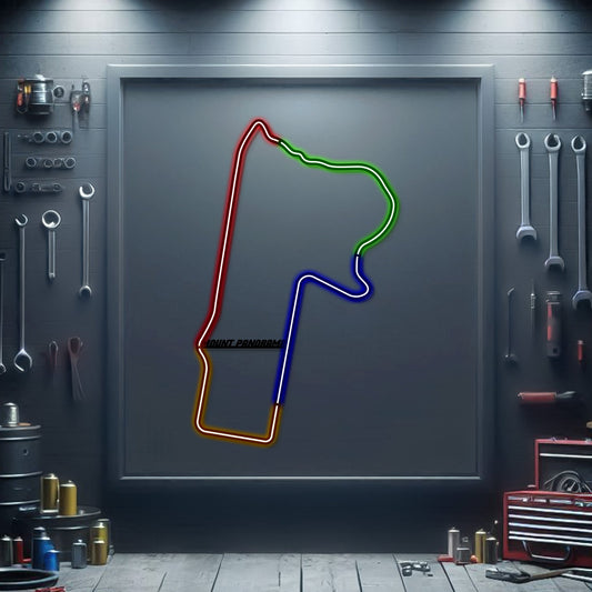 Mount Panorama Metal Neon Race Track - MTN0145 - MTN0145CC99-MTN0145W99-MTN0145R99-MTN0145Y99-MTN0145G99-  DRIVEN - 1