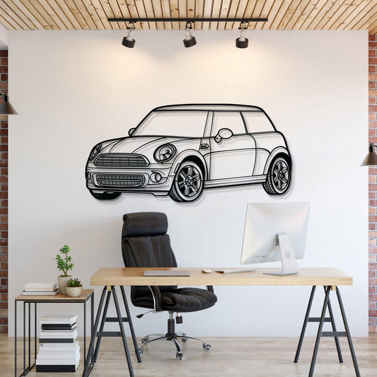 Cooper Perspective Metal Car Wall Art - MT1130 - MT1130B69L-MT1130B80L-MT1130B99L-MT1130B115L-MT1130B140L-  DRIVEN - 1