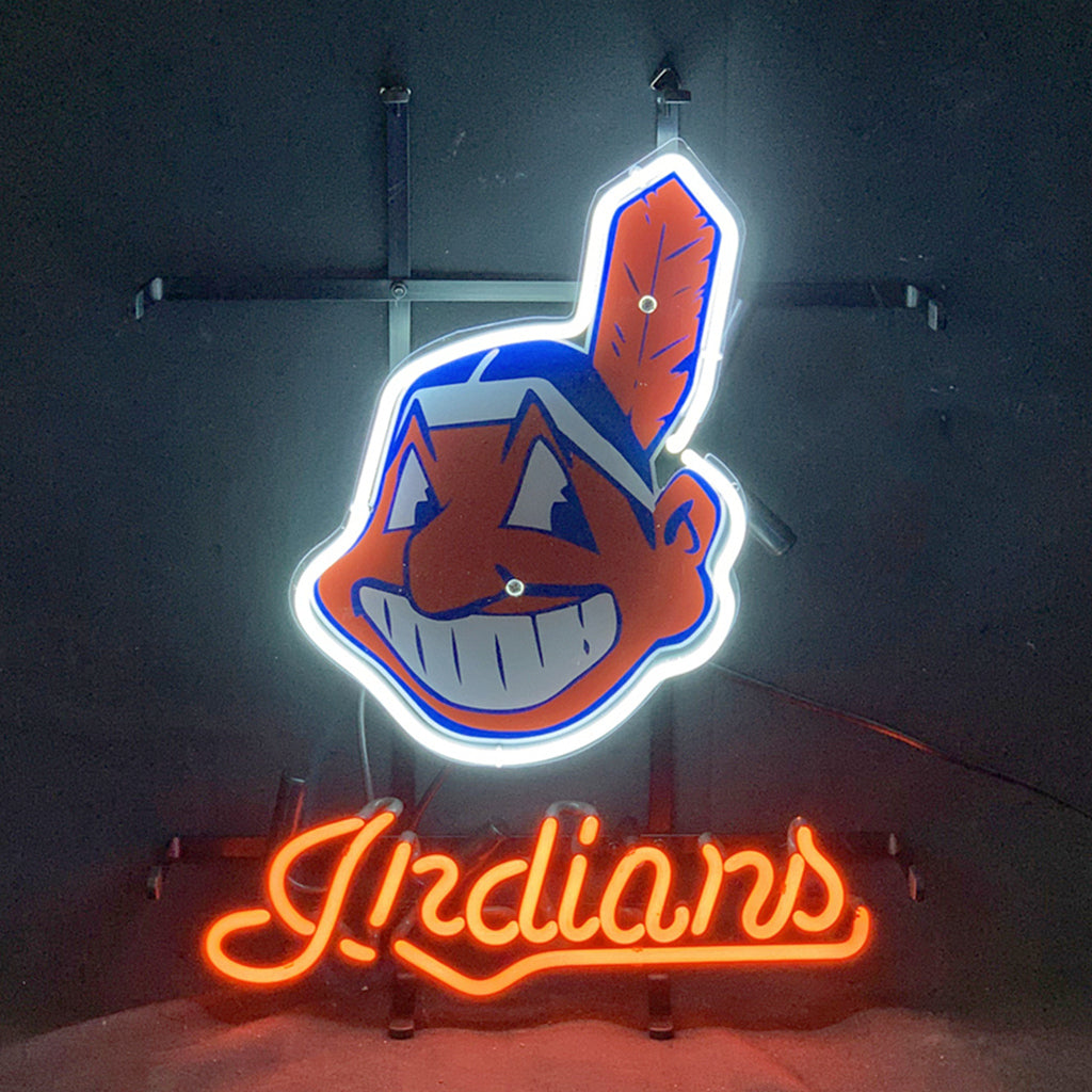 Cleveland Indians Sport Logo Neon Signs - ME667-  DRIVEN - 3
