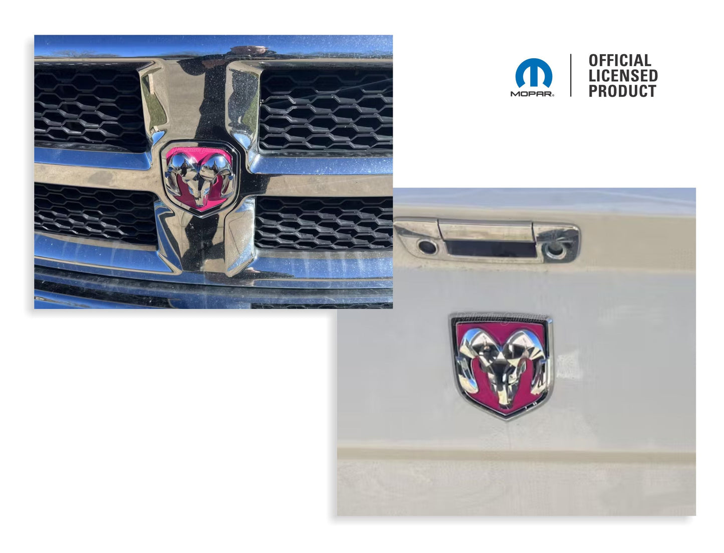 Ram Head Emblem Inlay Decals - 2013-2018 Ram 1500 - sku-44719971041467-sku-44719971074235-sku-44719971107003-sku-44719971139771-sku-44719971172539-  DRIVEN - 1