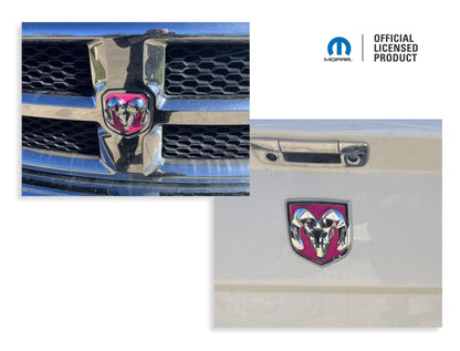 Ram Head Emblem Inlay Decals - 2013-2018 Ram 1500 - sku-44719971041467-sku-44719971074235-sku-44719971107003-sku-44719971139771-sku-44719971172539-  DRIVEN - 1