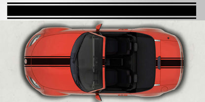 Mazda Miata MX-5 Center Triple Racing Stripe - sku-50952428552324-sku-50952428585092-sku-50952428617860-sku-50952428650628-sku-50952428683396-  DRIVEN - 1