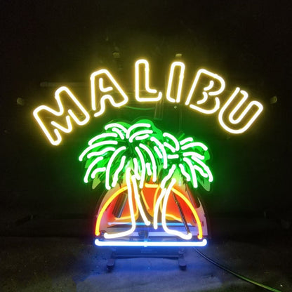 Malibu Beer Palm Tree Neon Signs - MEX057B-  DRIVEN - 1