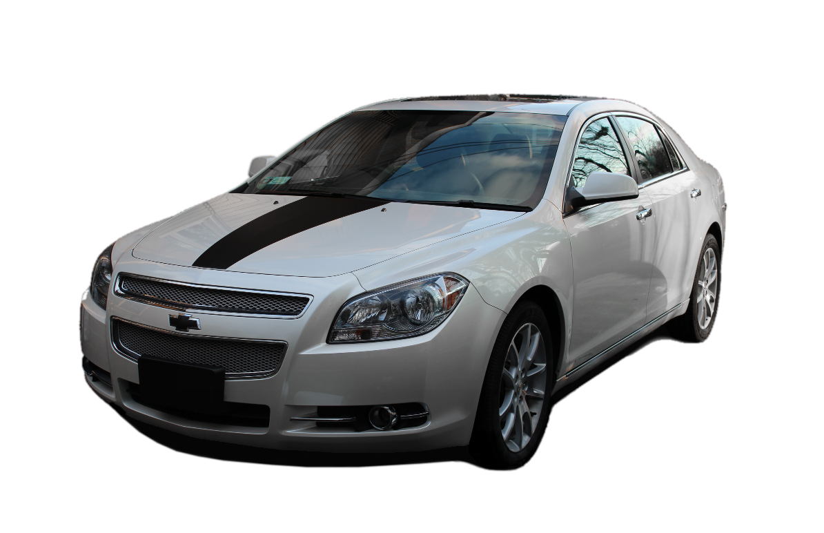 Center Hood Stripe Graphic Decal - Malibu 08-12 - -11--12--13--15--16-  DRIVEN - 1