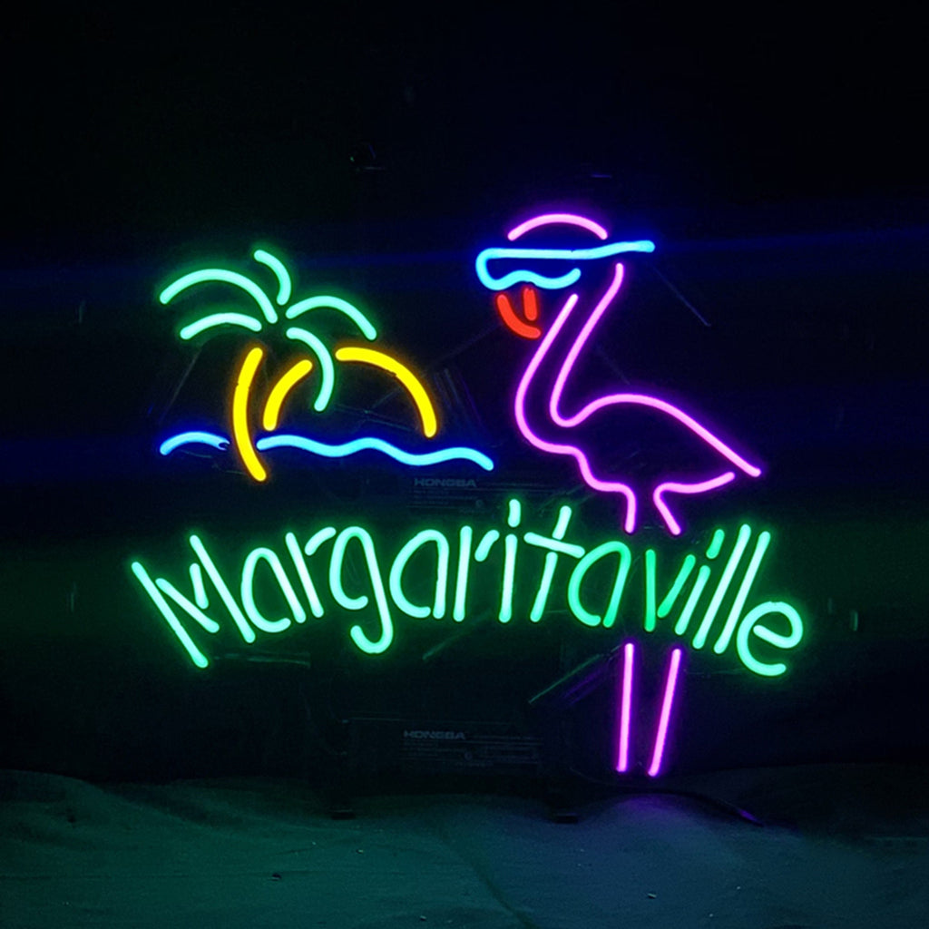 Margaritaville Flamingo Sun Sea Plam Tree Neon Signs Light - ME426-  DRIVEN - 2