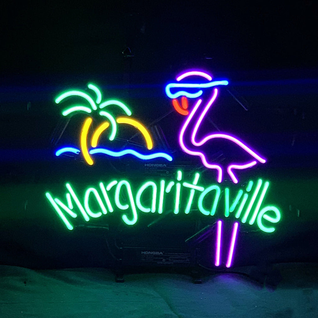 Margaritaville Flamingo Sun Sea Plam Tree Neon Signs Light - ME426-  DRIVEN - 3