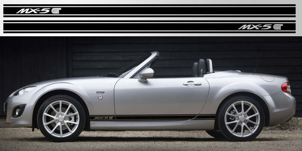Miata MX-5 GT NA NB NC Door Stripe Decal Graphic - sku-50952429076612-sku-50952429109380-sku-50952429142148-sku-50952429174916-sku-50952429207684-  DRIVEN - 1