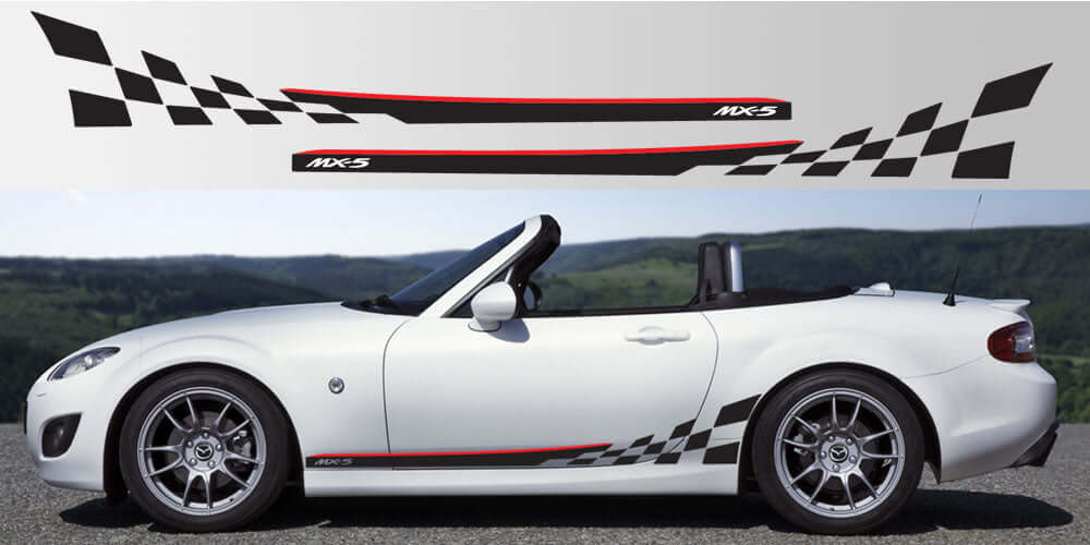 Miata MX-5 NC Two Tone Side Decals - sku-50952423014532-sku-50952423047300-sku-50952423080068-sku-50952423112836-sku-50952423145604-  DRIVEN - 1