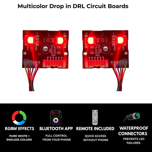 Mercedes Benz C-Class RGBW Multicolor DRL Boards (2015-2023) - E8 | A12 | P2   - BX1-E10 | A11 | P2   - BX1-E9 | A11 | P2   - BX1-  DRIVEN - 2