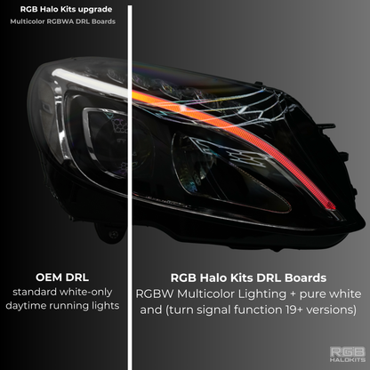 Mercedes Benz C-Class RGBW Multicolor DRL Boards (2015-2023) - E8 | A12 | P2   - BX1-E10 | A11 | P2   - BX1-E9 | A11 | P2   - BX1-  DRIVEN - 3