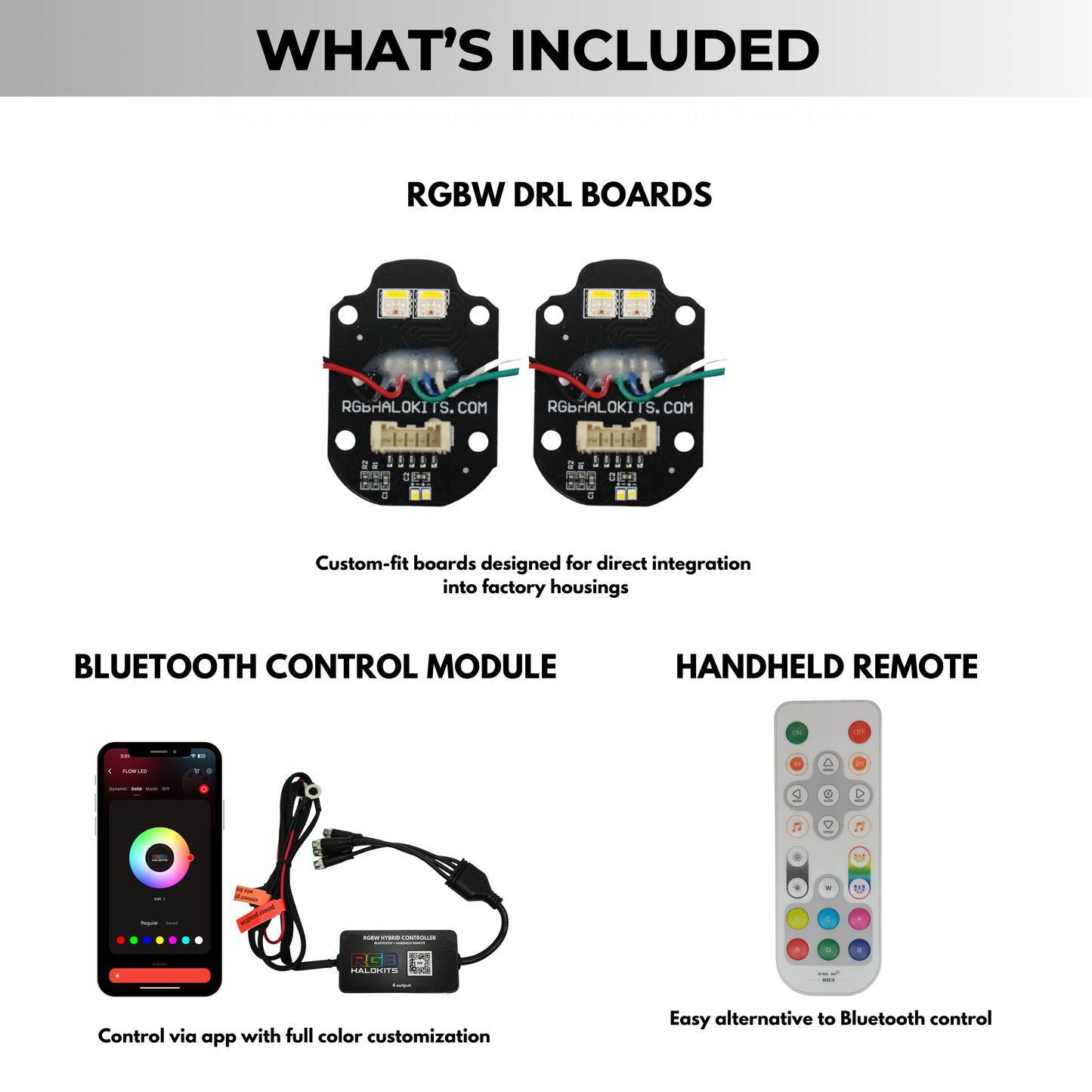 Mercedes Benz C-Class RGBW Multicolor DRL Boards (2015-2023) - E8 | A12 | P2   - BX1-E10 | A11 | P2   - BX1-E9 | A11 | P2   - BX1-  DRIVEN - 4